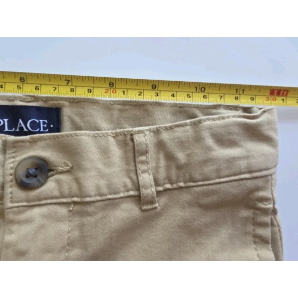 The Children's PlaceBoys Uniform Stretch Straight Chino Khaki Pants Sz 12 Slim